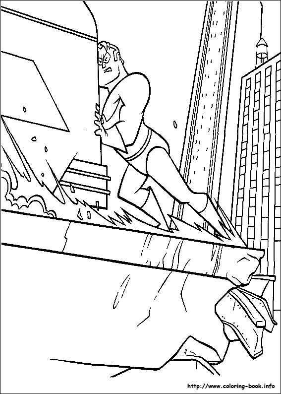 The Incredibles coloring picture